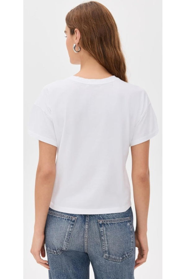 Rag & Bone Kelly Boxy Jersey Tee - White