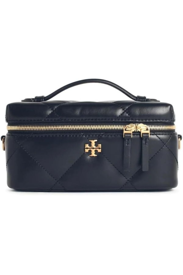 Tory Burch Kira Diamond Quilt East West Vanity Case - Black