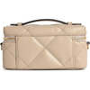 Tory Burch Kira Diamond Quilt East West Vanity Case - Light Stone - Thumbnail 2