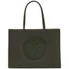 Tory Burch Large Ella Tote - Olive Green - Thumbnail 1