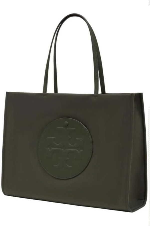 Tory Burch Large Ella Tote - Olive Green