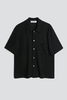 Our Legacy Black Boucle Box Shirt Shortsleeve - Black - Thumbnail 2