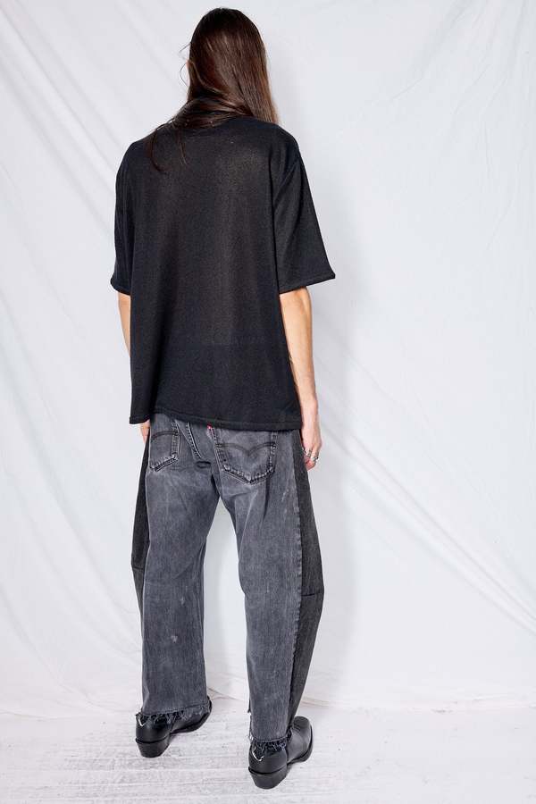 Our Legacy Black Boucle Box Shirt Shortsleeve - Black