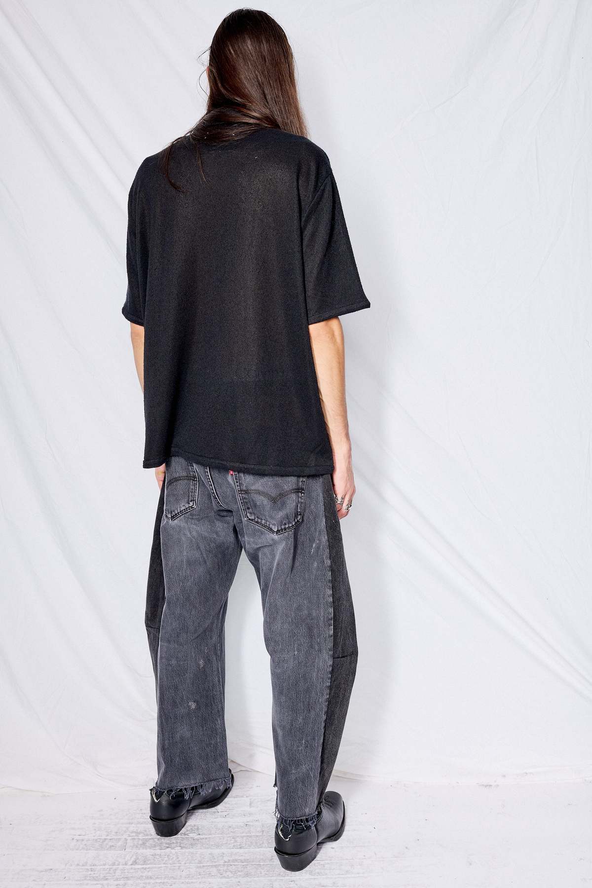 Our Legacy Black Boucle Box Shirt Shortsleeve - Black - Image 5 of 5