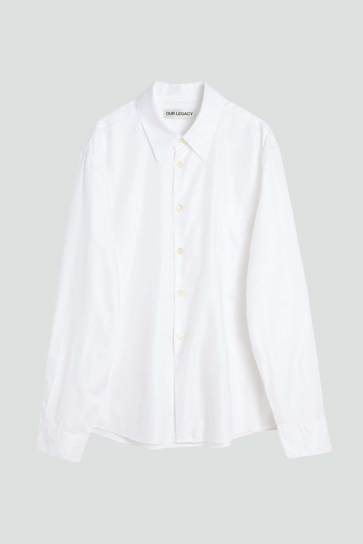 Our Legacy Static White Liquid Oxford Beyond Shirt - Image 2 of 5