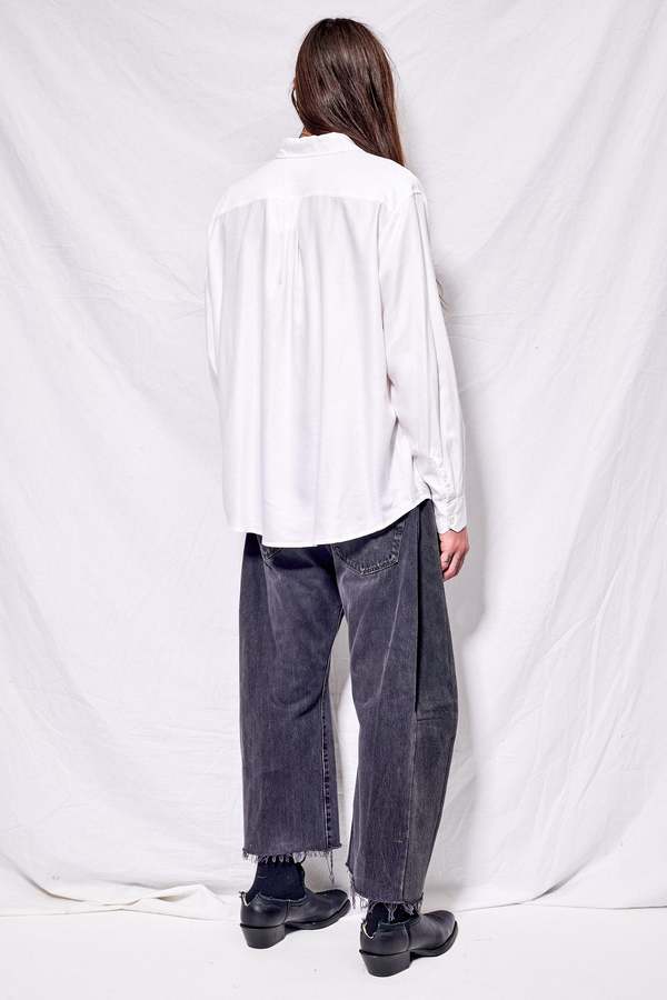 Our Legacy Static White Liquid Oxford Beyond Shirt