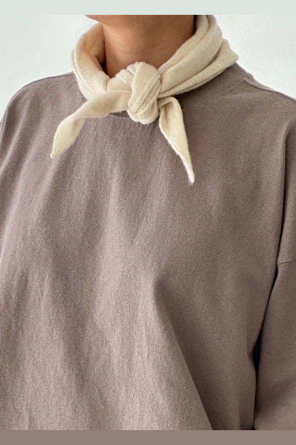 Le Bon Shoppe Cashmere Bandana - Oatmeal