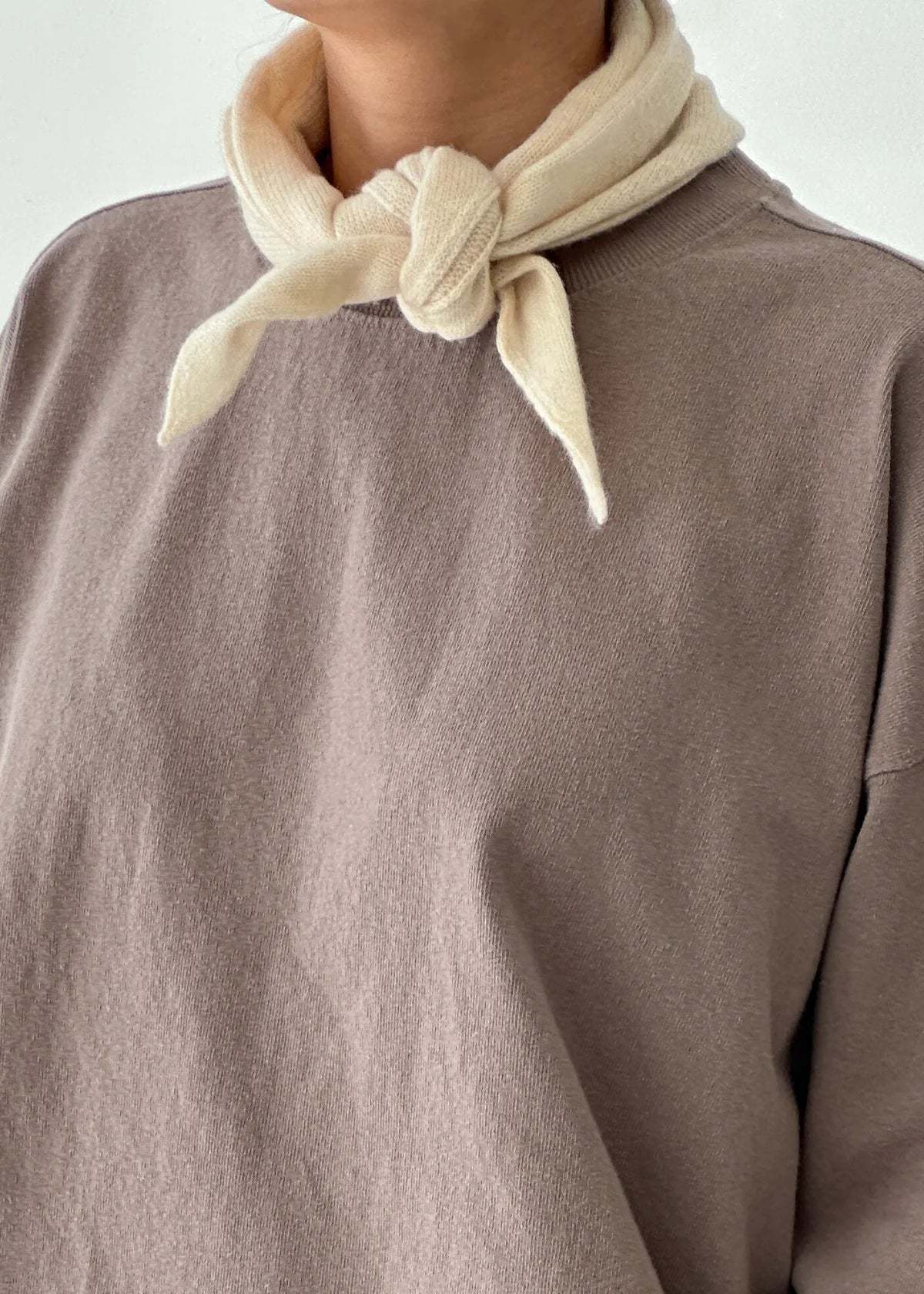 Le Bon Shoppe Cashmere Bandana - Oatmeal - Image 1 of 3