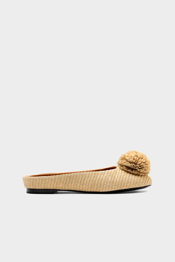 Simon Miller Pom Pom Riad Mule - Natural