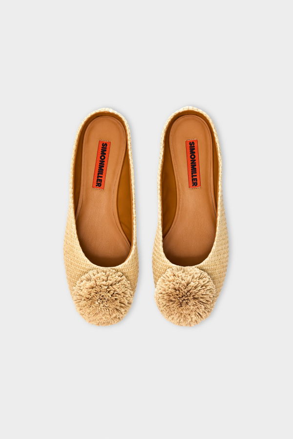 Simon Miller Pom Pom Riad Mule - Natural