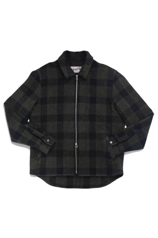 Outclass Hunter Plaid Zip Overshirt