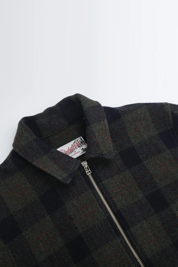 Outclass Hunter Plaid Zip Overshirt
