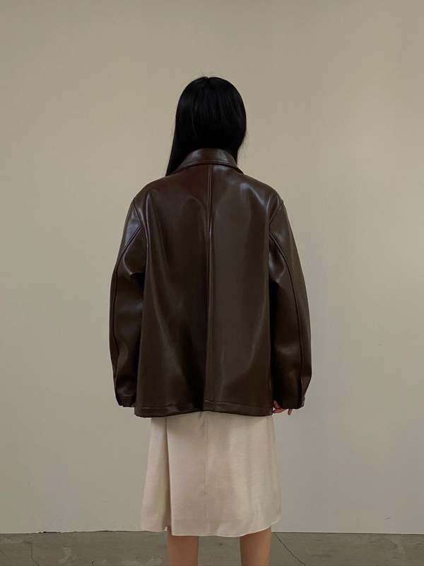 The NKC Store Briona Vegan Leather Jacket