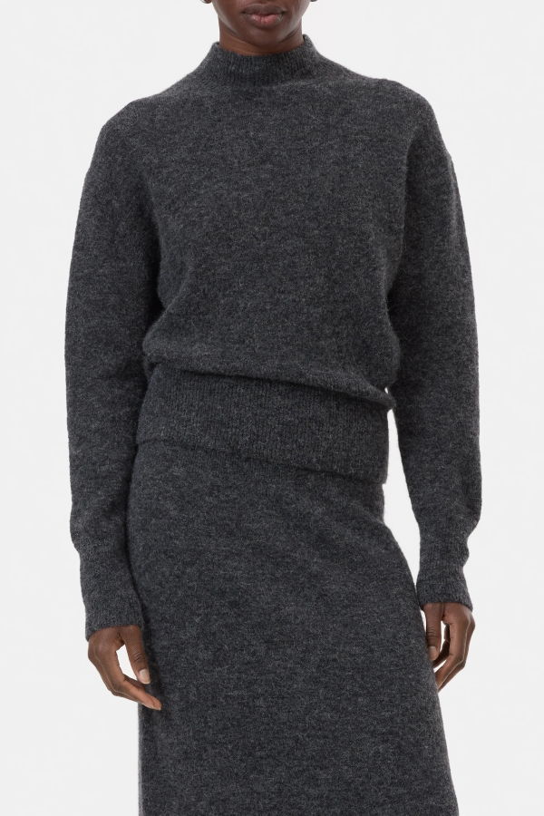 Closed Mock Neck Pullover