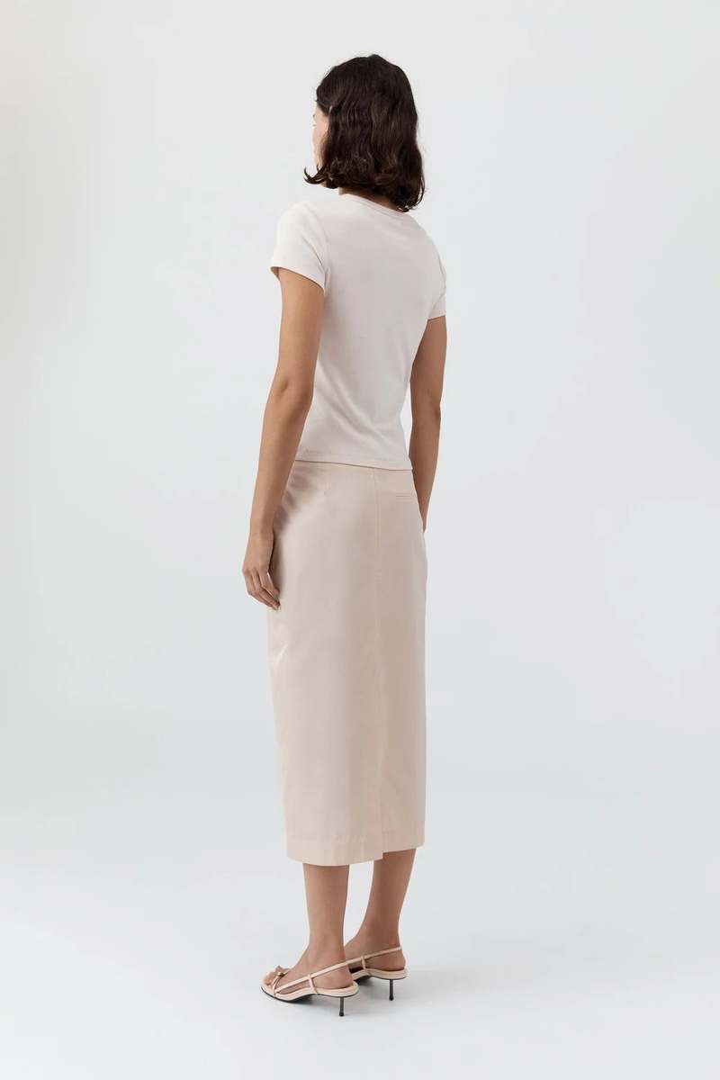 St. Agni Organic Cotton Baby Tee Tee Shell Pink