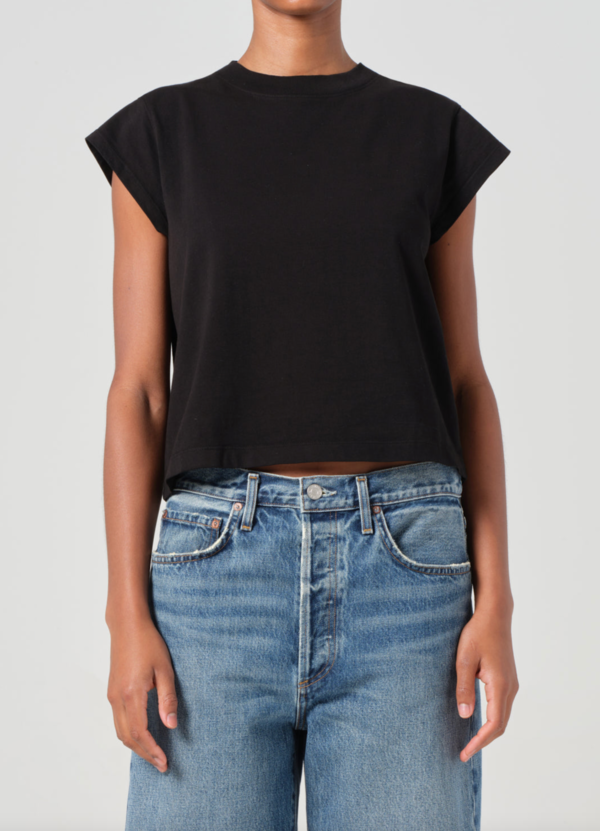 AGOLDE Bryce Cap Sleeve Tee AGOLDE Bryce Cap Sleeve Tee