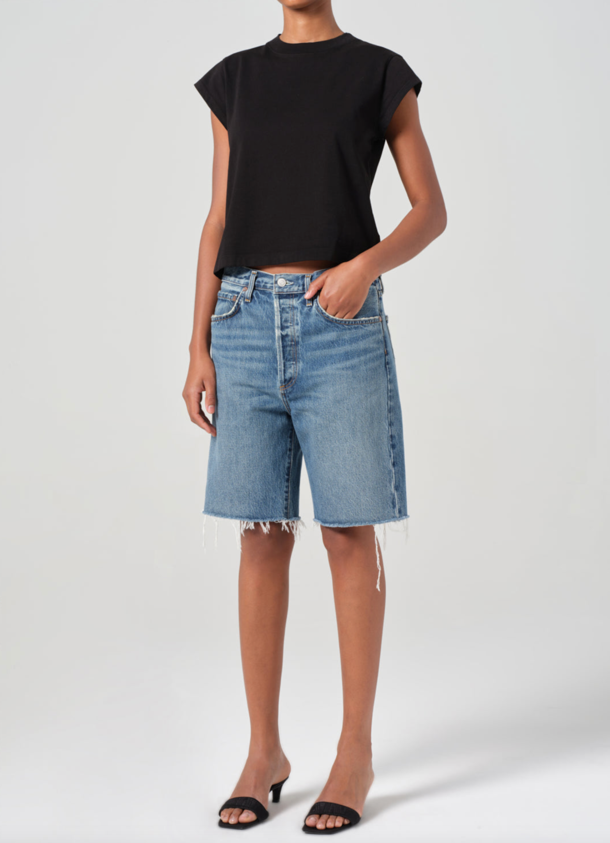 AGOLDE Bryce Cap Sleeve Tee - Image 2 of 6