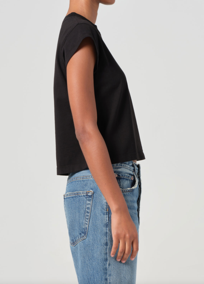 AGOLDE Bryce Cap Sleeve Tee