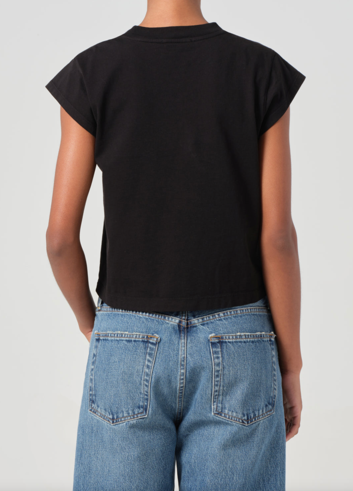 AGOLDE Bryce Cap Sleeve Tee - Image 4 of 6