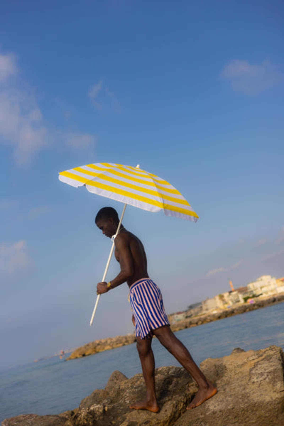 Bongusta Naram Shorts - Dazzling Blue + Rose - Image 3 of 3