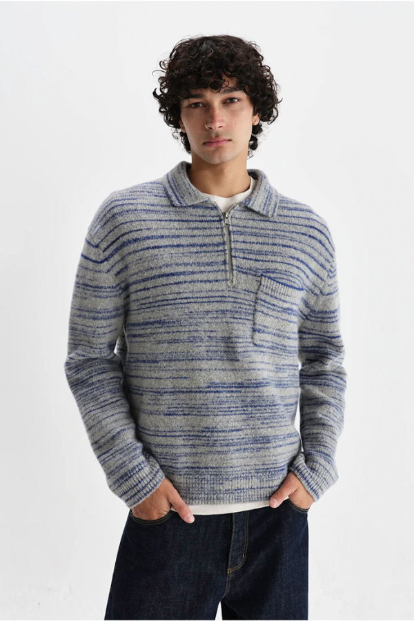 Wax London Alpha Zip Polo