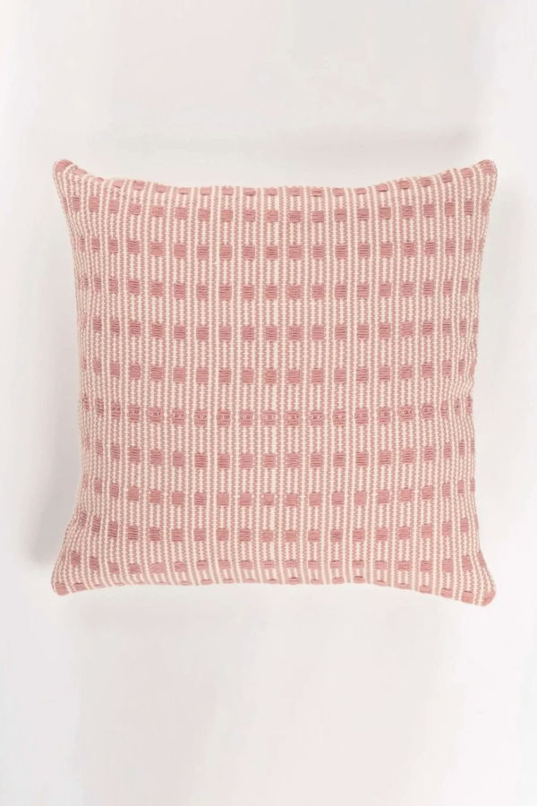 Zuahaza decorative pillow Tatacoa Pillow Cover - Cielo Blue/Blossom Pink/Amber Yellow/Olive Green