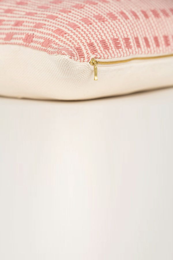 Zuahaza decorative pillow Tatacoa Pillow Cover - Cielo Blue/Blossom Pink/Amber Yellow/Olive Green