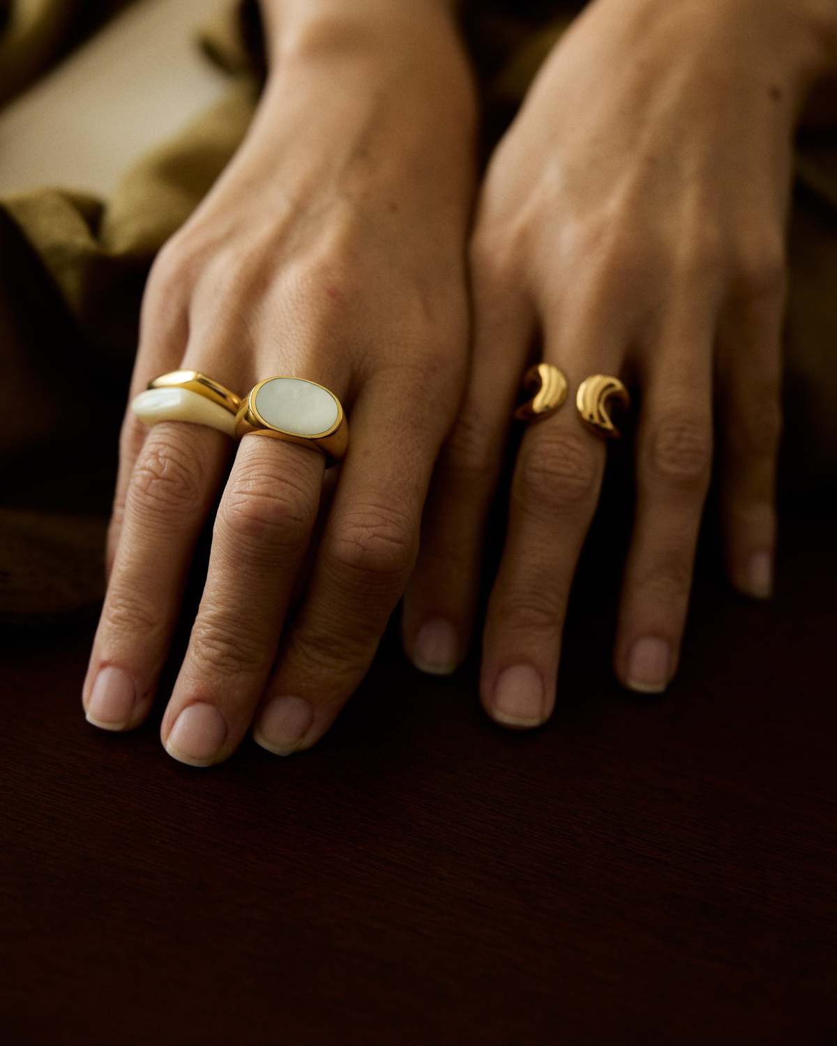 ADORN Big Double Line Ring - Image 4 of 6