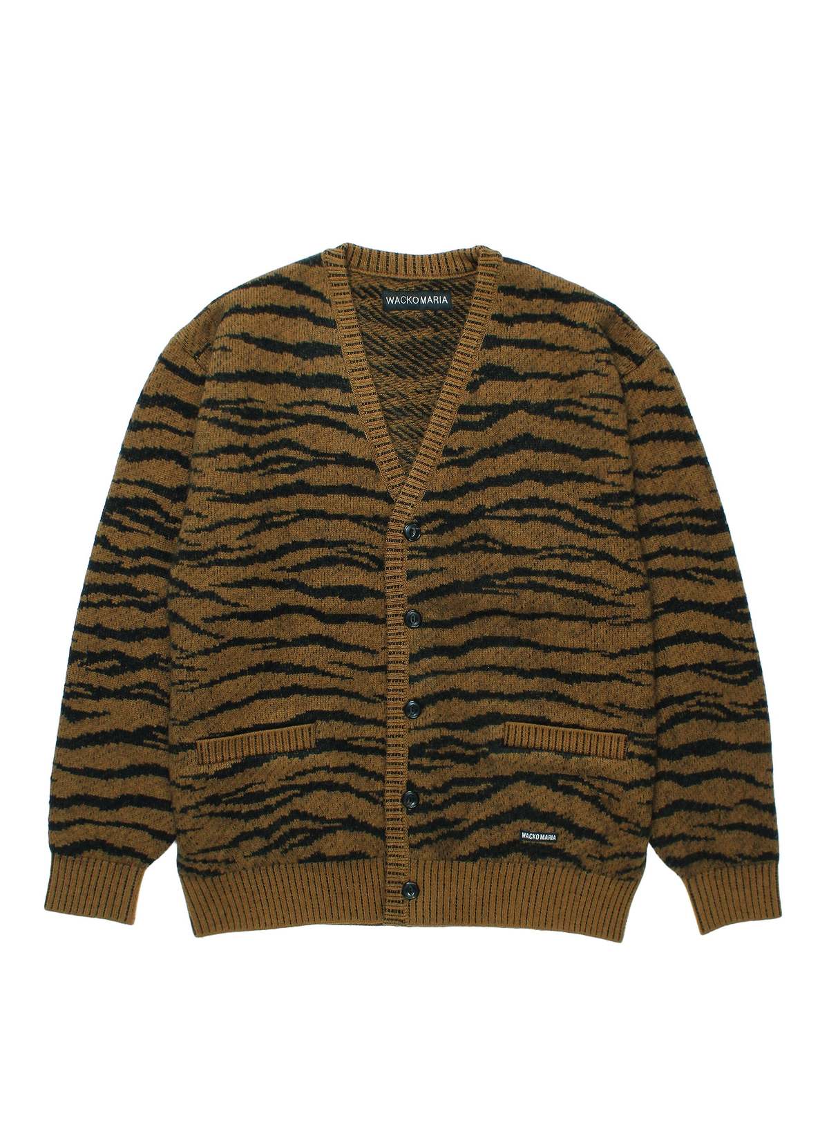 Wacko Maria Tiger Jacquard Mohair Cardigan - Image 1 of 1
