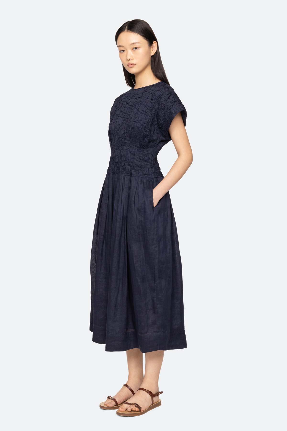 Sea NY Imogen Midi Dress - Image 3 of 7