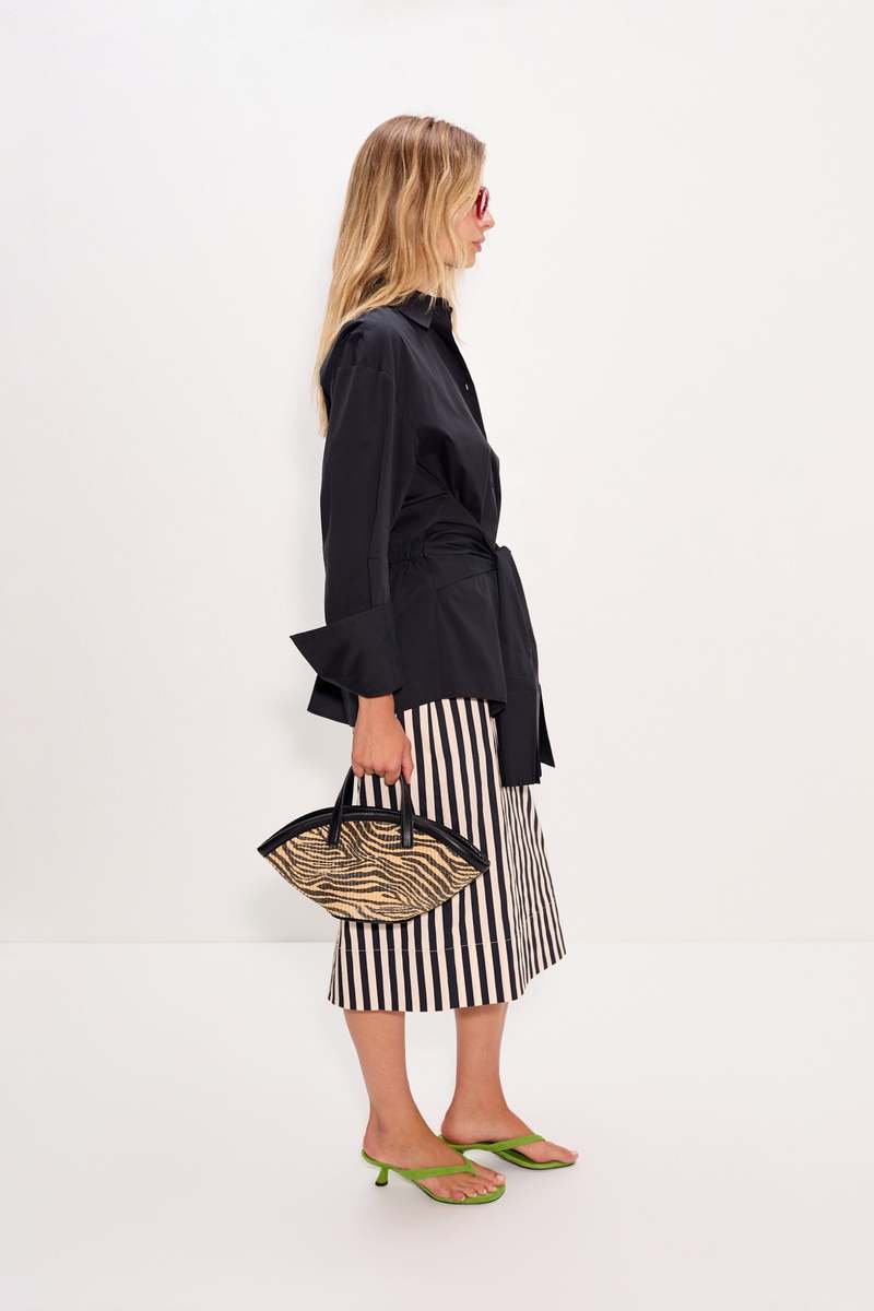 Simon Miller Inna Poplin Top - Black