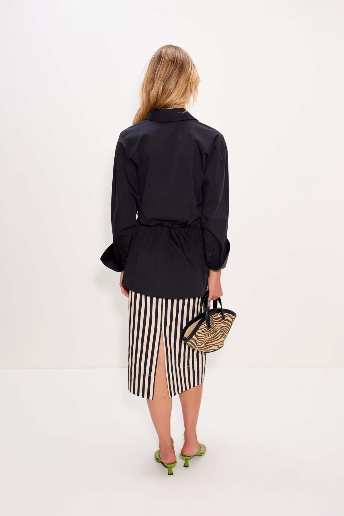 Simon Miller Inna Poplin Top - Black - Image 5 of 6