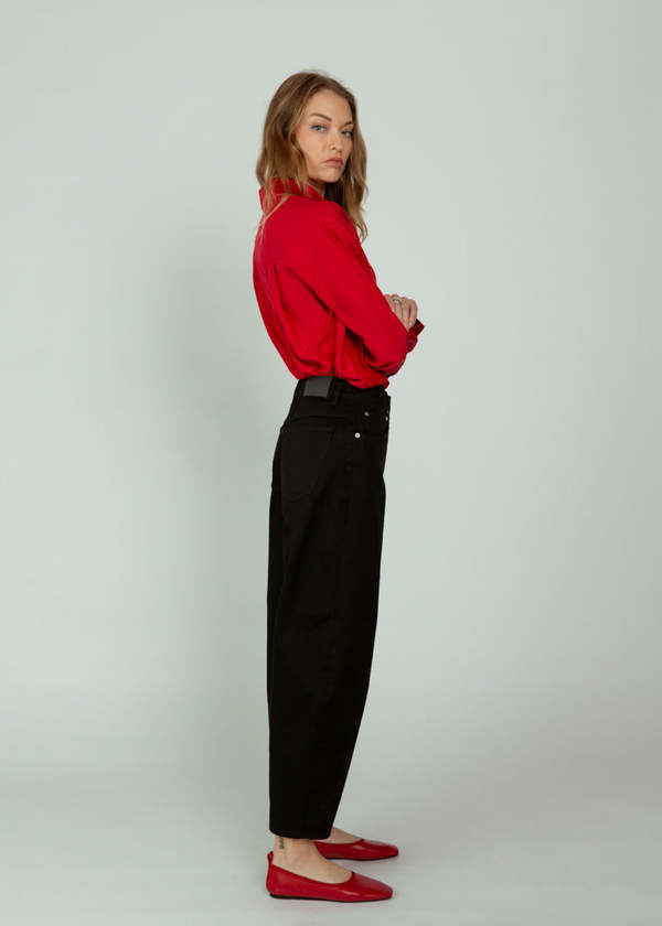 Closed Jazzie Barrel Jean - Black