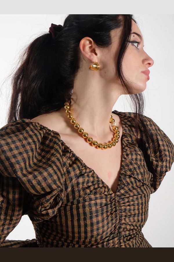 Anni Lu Hi Ho Gold Necklace