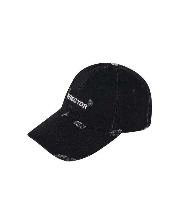 FFFPOSTALSERVICE Director Damaged Denim Cap - Black | Garmentory
