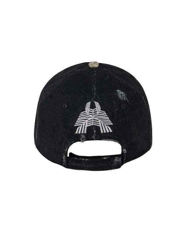 FFFPOSTALSERVICE Director Damaged Denim Cap - Black | Garmentory