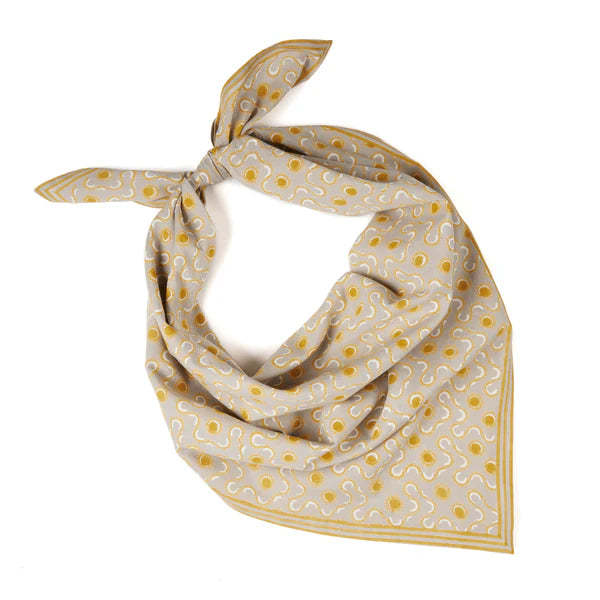 Block Shop Textiles Grey Sundial Square Scarf