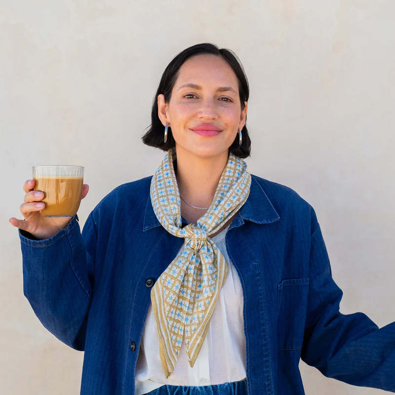 Block Shop Textiles Grey Sundial Square Scarf