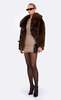 Nonchalant Label Oslo Faux Fur Jacket - Brown - Thumbnail 2