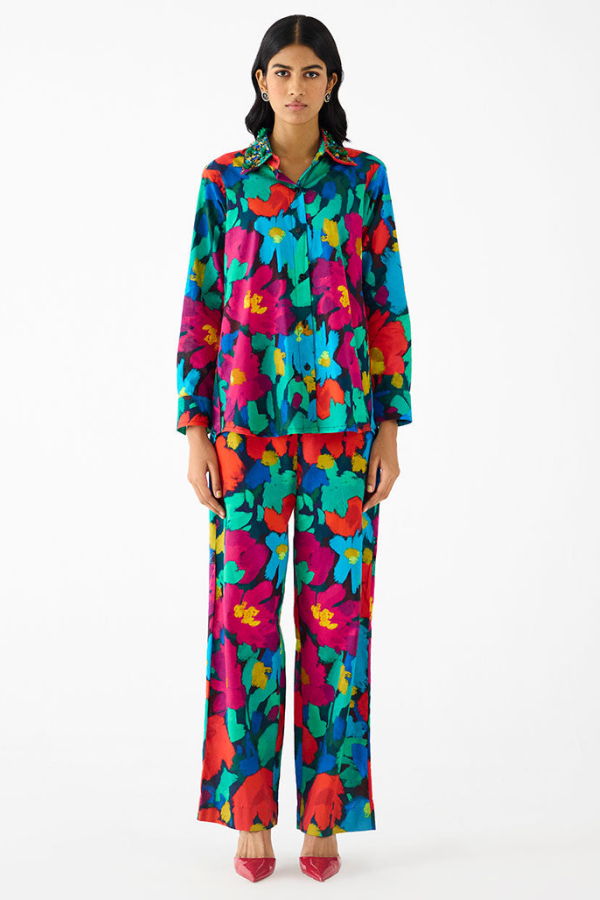 IKKIVI Anima Shirt Co-ord Set - Multi-Color