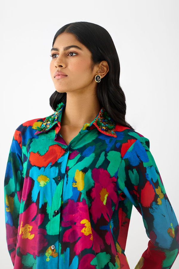 IKKIVI Anima Shirt Co-ord Set - Multi-Color