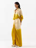 IKKIVI Dawn Draped Shirt Dress - Ivory/Mustard - Thumbnail 2