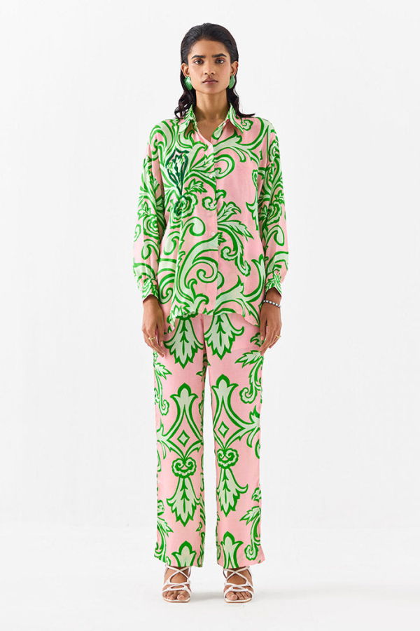 IKKIVI La Paz Shirt & Pants Set - Pink