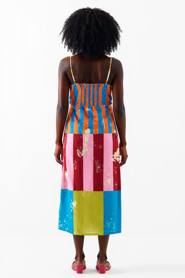 IKKIVI Long Beach Strappy Dress - Multi-Color