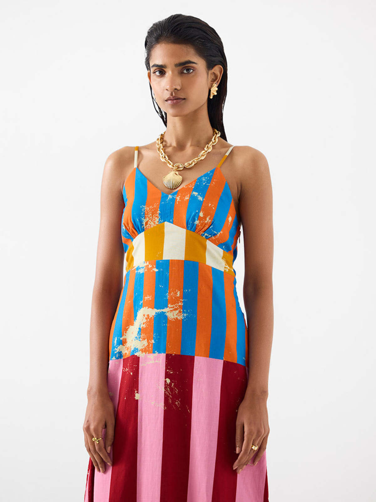 IKKIVI Long Beach Strappy Dress - Multi-Color - Image 4 of 5