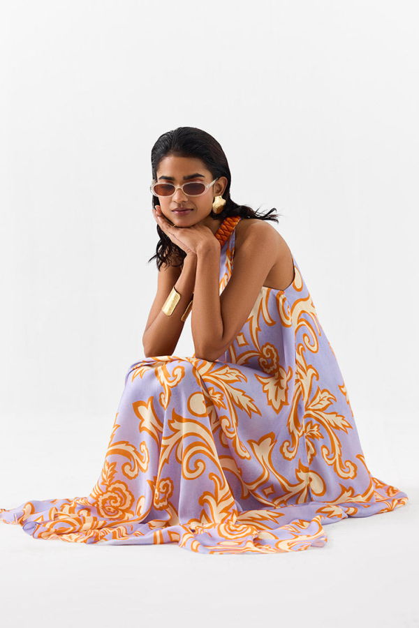 IKKIVI Mojito Halter Dress - Purple