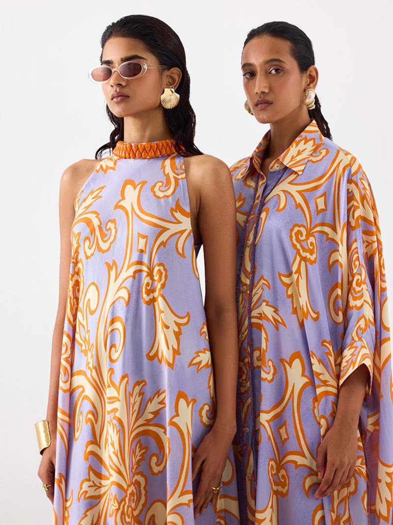 IKKIVI Mojito Halter Dress - Purple