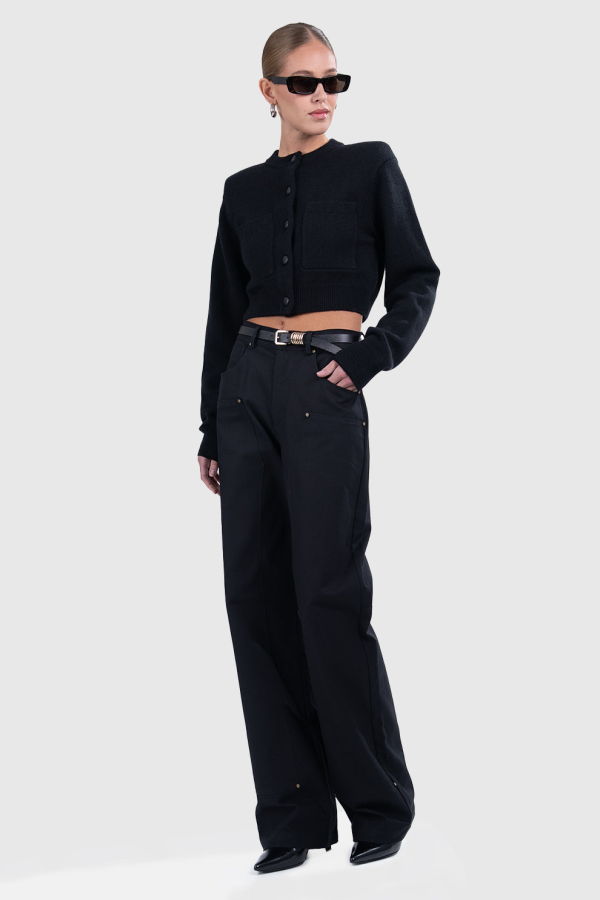 Parentezi Lara Denim Pant - Black