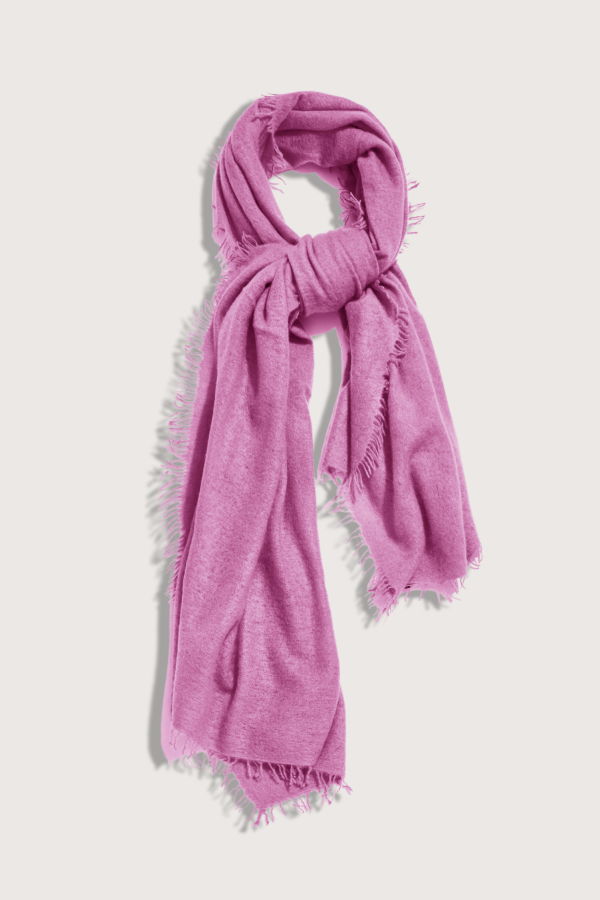 COMMUNITE Cashmere Felted Stole - Pink Rose
