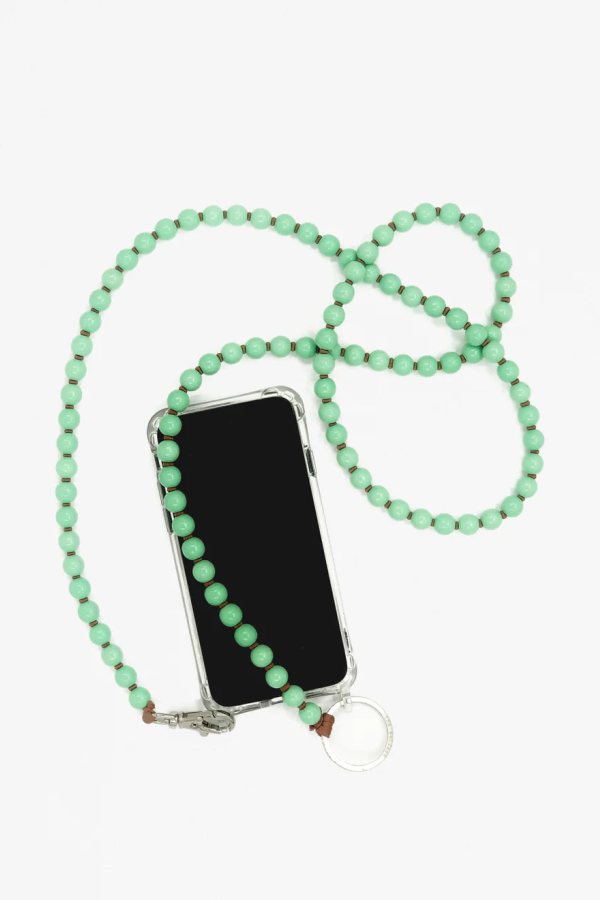 ina.seifart Phone Necklace - Pastel Green/Mocca